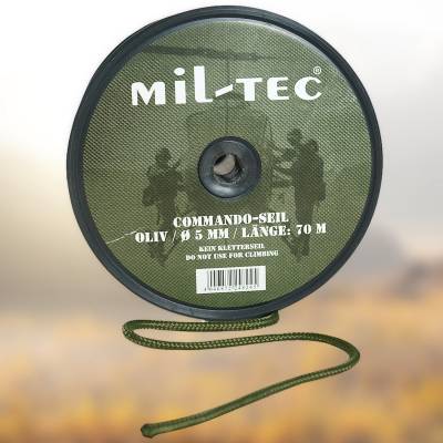 MILTEC CommandoSeil Rolle 70m Survivalwerkzeug