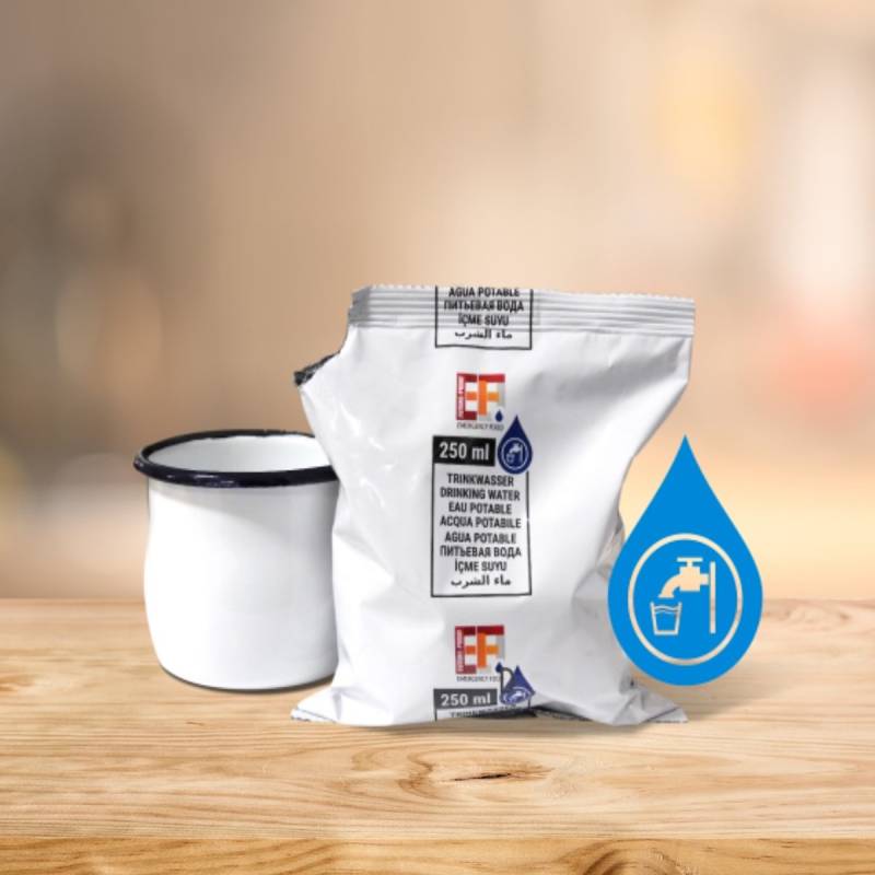 EF BASICS Trinkwasser im Beutel 750 ml Grundnahrung