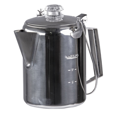 MILTEC Kaffeekanne Edelstahl mit Aufbrühsystem (9 Tassen)