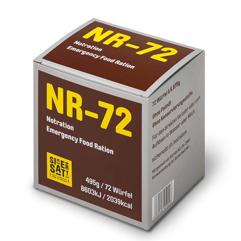 SicherSatt NR-72 Kompaktnahrungsriegel