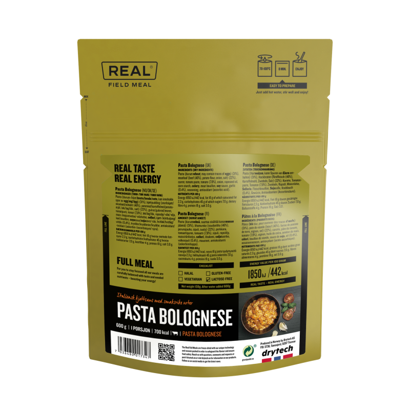 REAL FIELD MEAL Pasta Bolognese