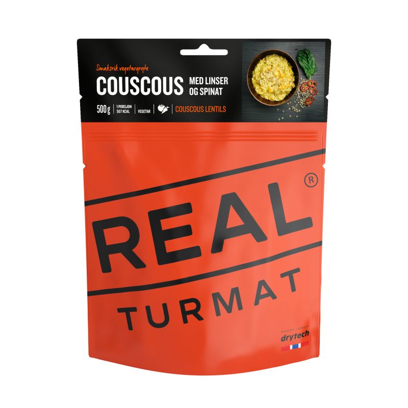 REAL TURMAT Couscous mit Linsen und Spinat