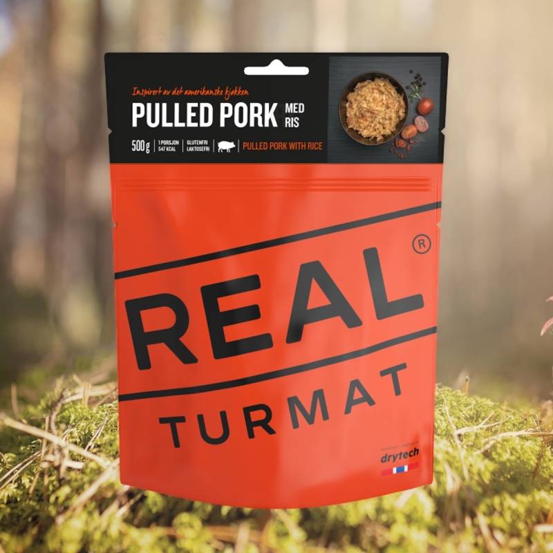 REAL Turmat Pulled Pork mit Reis Outdoor- & Trekkingnahrung