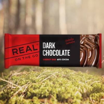 REAL On The Go Dark Chocolate Energieriegel Kompaktnahrung