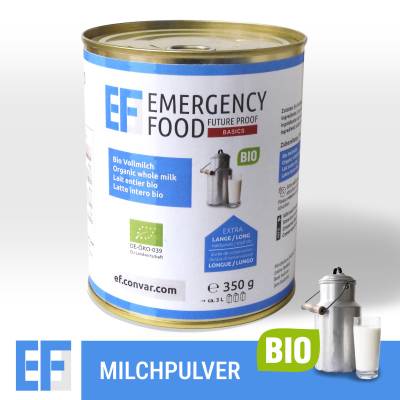 EF Basics Bio Vollmilchpulver 3 Liter Notfallnahrung